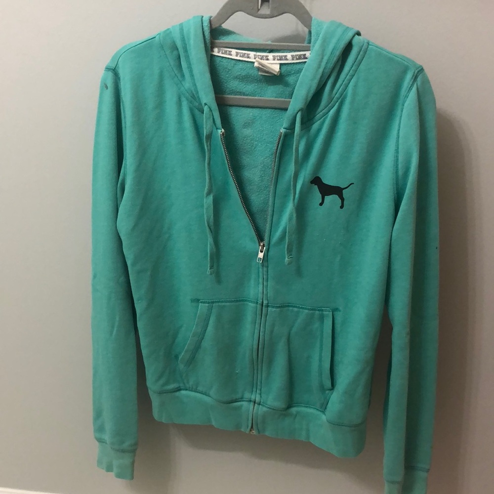 Green zipper jacket from Pink
